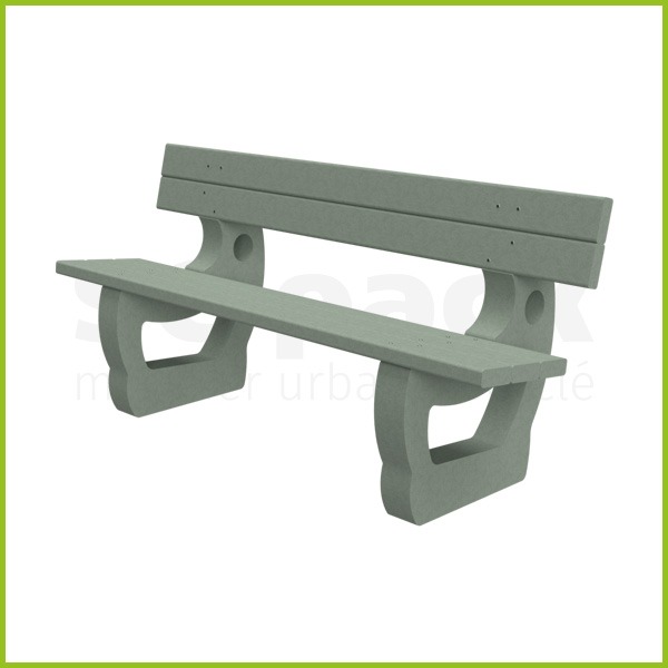 Banc classique Lg: 1800mm avec dossier