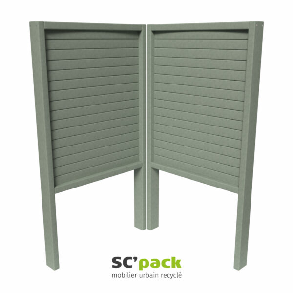 Cache-conteneur lames droites - 1000mm