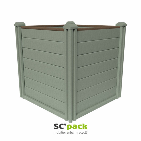 Composteur collectif extérieur sans fond