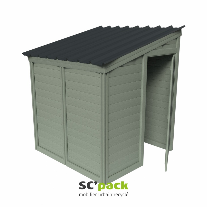 Abri de jardin mono‑pente