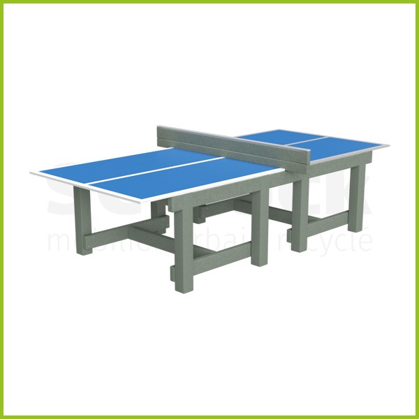 Table de ping-pong avec plateau laqué RAL 5015