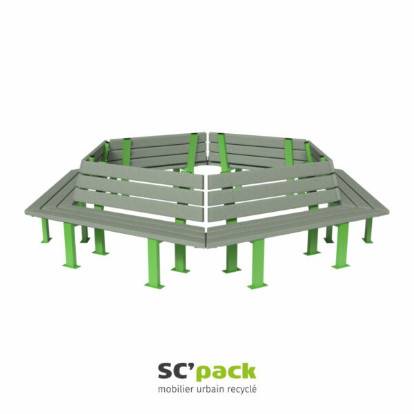 Banc circulaire 6 places