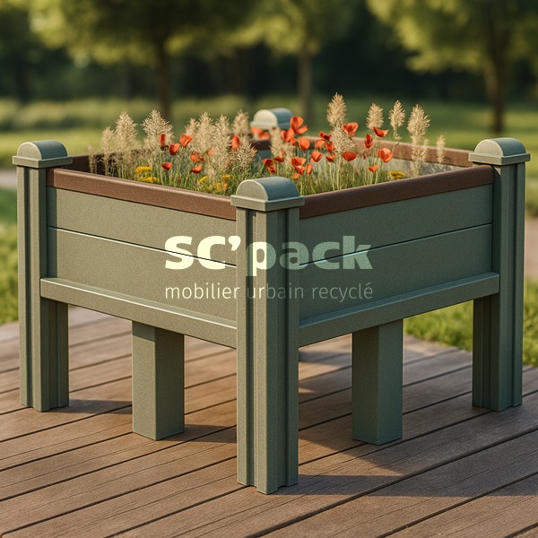 Jardinière pédagogique face amovible en PolyAl – SC’PACK