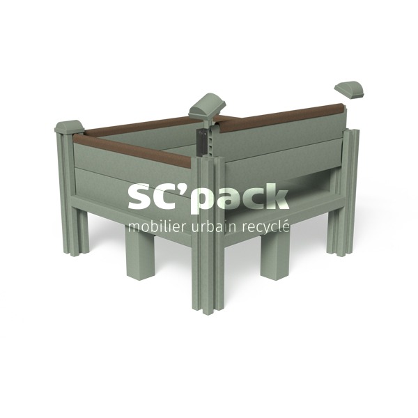 Jardinière pédagogique face amovible en PolyAl – SC’PACK