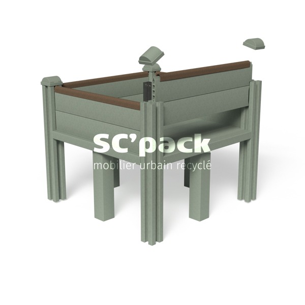 Jardinière pédagogique face amovible en PolyAl – SC’PACK