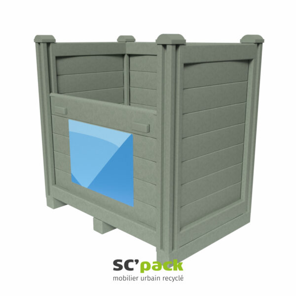 Bac à marée avec plaquette en dibond