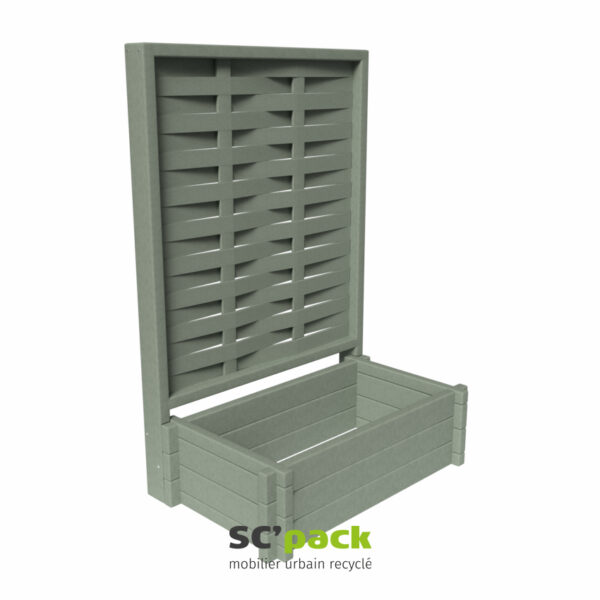 Jardinière extérieure avec claustra