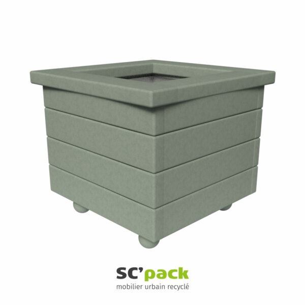 Bac à fleurs carré