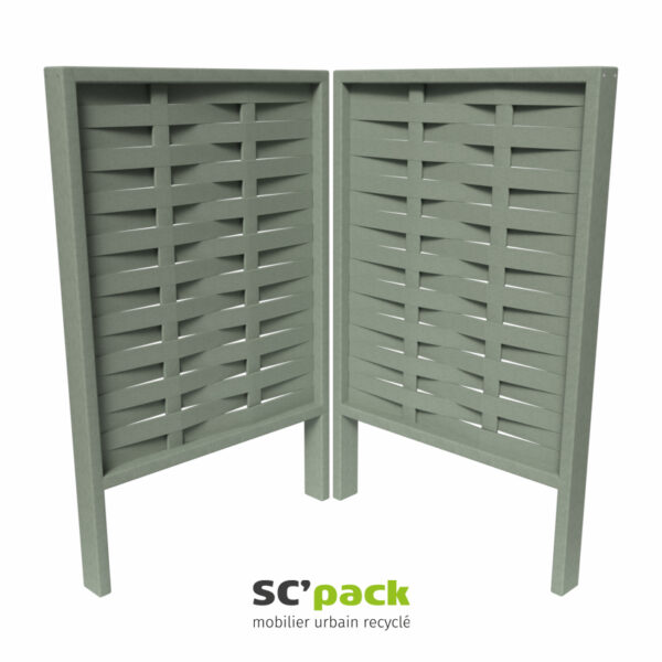 Cache-conteneur petit tressage - 1250 mm