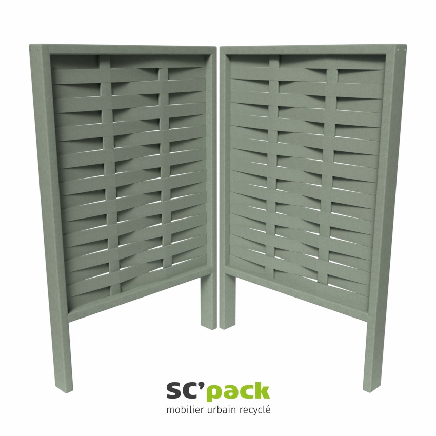 Cache-conteneur petit tressage - 1250 mm