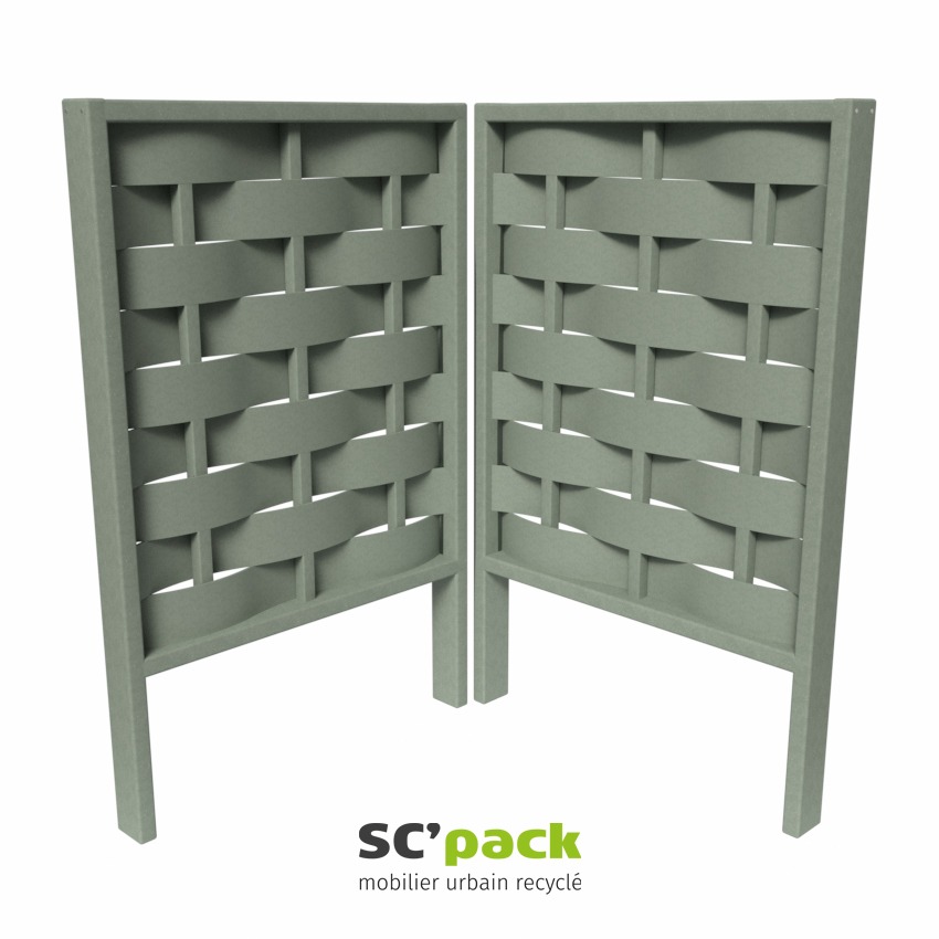 Cache-conteneur grand tressage - 1250 mm