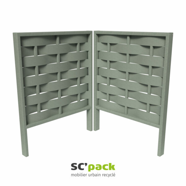 Cache-conteneur grand tressage - 1500 mm