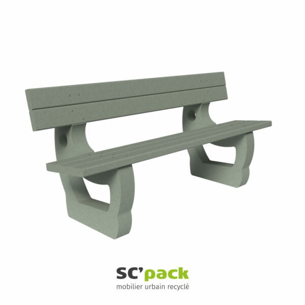 Banc classique SC’PACK 1800 mm en PolyAl recyclé