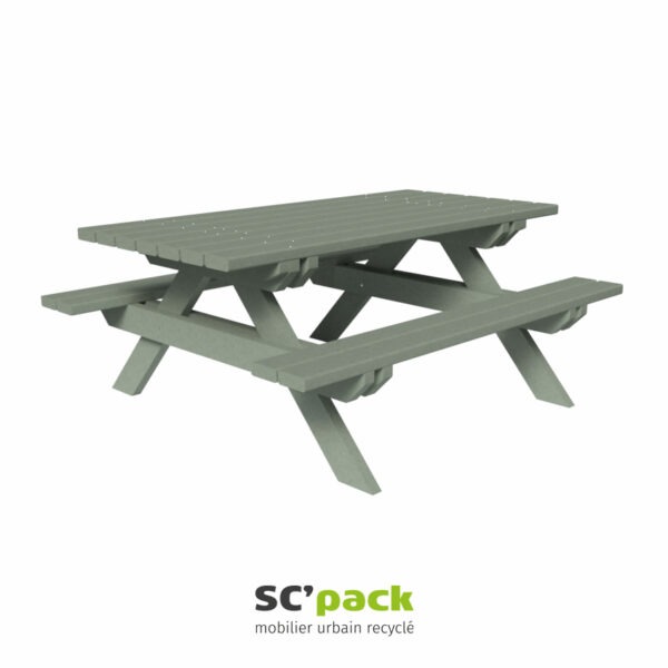 table de pique-nique avec plateau 1800 mm