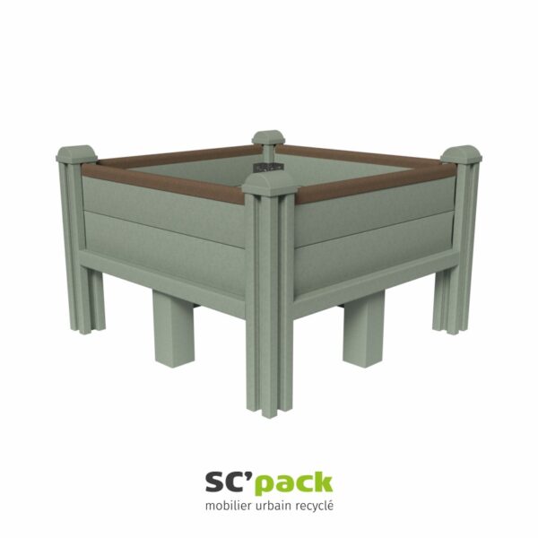 Jardinière pédagogique hauteur 630 mm avec face fixe